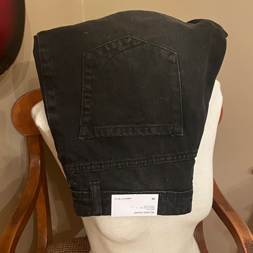 Men's Black Jean shorts